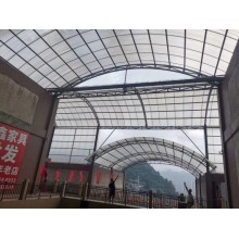 大跨度鋼架，網(wǎng)架采光頂棚用輕型防火阻燃陽光板耐力板聚碳酸酯板